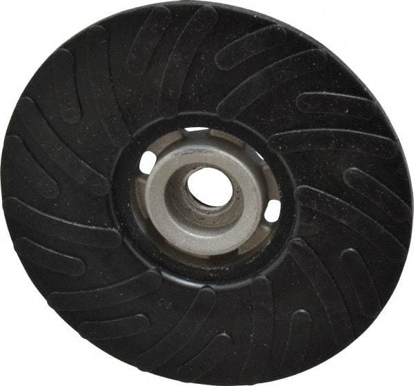 Made in USA - 5" Diam Disc Backing Ribbed Backing Pad - Medium Density, 13,000 RPM - USA Tool & Supply