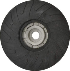 Made in USA - 5" Diam Disc Backing Ribbed Backing Pad - Soft Density, 13,000 RPM - USA Tool & Supply