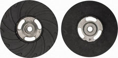 Made in USA - 6" Diam Disc Backing Ribbed Backing Pad - Hard Density, 8,600 RPM - USA Tool & Supply