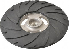 Made in USA - 6" Diam Disc Backing Ribbed Backing Pad - Medium Density, 8,600 RPM - USA Tool & Supply