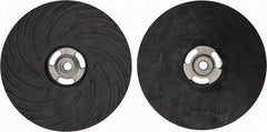 Made in USA - 9" Diam Disc Backing Ribbed Backing Pad - Hard Density, 6,600 RPM - USA Tool & Supply