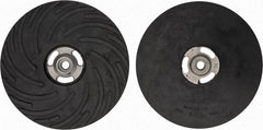 Made in USA - 9" Diam Disc Backing Ribbed Backing Pad - Medium Density, 6,600 RPM - USA Tool & Supply