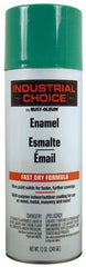 Rust-Oleum - Safety Green, Enamel Spray Paint - 8 to 12 Sq Ft per Can, 12 oz Container - USA Tool & Supply