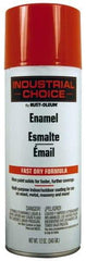 Rust-Oleum - Safety Red, Gloss, Enamel Spray Paint - 8 to 12 Sq Ft per Can, 12 oz Container, Use on Drums, Equipment & Color Coding, Furniture, Ladders, Lockers, Motors, Stenciling, Tools - USA Tool & Supply