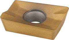 Kennametal - APPT1924 GD Grade KC725M Carbide Milling Insert - TiN/TiCN/TiN Finish, 0.1496" Thick, 0.8mm Corner Radius - USA Tool & Supply
