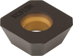 Kennametal - SEHW43 Grade KCK15 Carbide Milling Insert - TiN/TiCN/Al2O3 Finish, 3/16" Thick, 1/2" Inscribed Circle, 1mm Corner Radius - USA Tool & Supply
