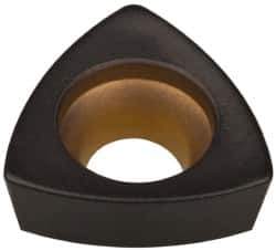 Kennametal - WPGX030204 LD Grade KCPK30 Carbide Milling Insert - TiN/TiCN/Al2O3 Finish, 0.094" Thick, 5.5mm Inscribed Circle, 8mm Corner Radius - USA Tool & Supply