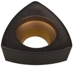Kennametal - WPGX030204 LD Grade KCPK30 Carbide Milling Insert - TiN/TiCN/Al2O3 Finish, 0.094" Thick, 5.5mm Inscribed Circle, 8mm Corner Radius - USA Tool & Supply