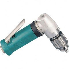 Dynabrade - 1/4" Keyed Chuck - Right Angle Handle, 15,000 RPM, 0.4 hp, 90 psi - USA Tool & Supply