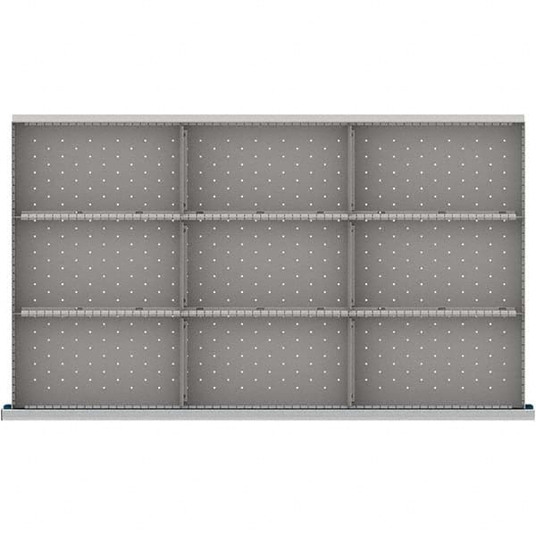 LISTA - 9-Compartment Drawer Divider Layout for 3.15" High Drawers - USA Tool & Supply