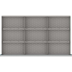 LISTA - 9-Compartment Drawer Divider Layout for 3.15" High Drawers - USA Tool & Supply