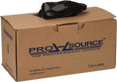 PRO-SOURCE - 20 Gal Capacity, 1 mil Thick, Household/Office Trash Bags - Linear Low-Density Polyethylene (LLDPE), Roll Dispenser, Black - USA Tool & Supply