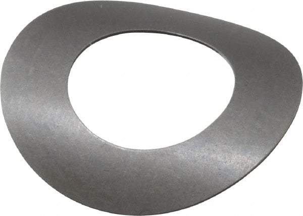 Gardner Spring - 3/8" Bolt, 0.395" ID, Grade 1074 Steel, Curved Disc Spring - 0.735" OD, 0.129" High, 0.011" Thick - USA Tool & Supply