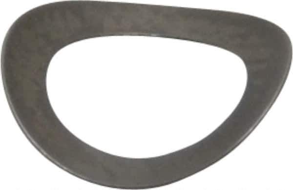 Gardner Spring - #10 Bolt, 0.203" ID, Grade 301 Stainless Steel, Curved Disc Spring - 0.322" OD, 0.053" High, 0.005" Thick - USA Tool & Supply