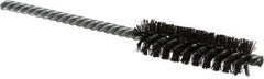 Made in USA - 5/8" Diam Helical Steel Tube Brush - Double Spiral, 0.005" Filament Diam, 2" Brush Length, 5" OAL, 0.208" Diam Galvanized Steel Shank - USA Tool & Supply