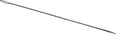 PRO-SOURCE - 1/2" Long x 1/16" Diam Stainless Steel Twisted Wire Bristle Brush - Single Spiral, 4" OAL, 0.003" Wire Diam, 0.032" Shank Diam - USA Tool & Supply