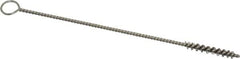 PRO-SOURCE - 1" Long x 1/8" Diam Stainless Steel Twisted Wire Bristle Brush - Single Spiral, 4" OAL, 0.003" Wire Diam, 0.062" Shank Diam - USA Tool & Supply