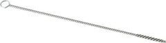 PRO-SOURCE - 1" Long x 1/8" Diam Stainless Steel Twisted Wire Bristle Brush - Single Spiral, 6" OAL, 0.003" Wire Diam, 0.085" Shank Diam - USA Tool & Supply