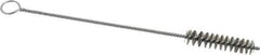 PRO-SOURCE - 2" Long x 7/16" Diam Stainless Steel Twisted Wire Bristle Brush - Single Spiral, 8" OAL, 0.006" Wire Diam, 0.11" Shank Diam - USA Tool & Supply