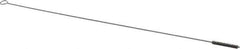 Made in USA - 1-1/2" Long x 1/4" Diam Stainless Steel Twisted Wire Bristle Brush - Double Spiral, 18" OAL, 0.003" Wire Diam, 0.091" Shank Diam - USA Tool & Supply