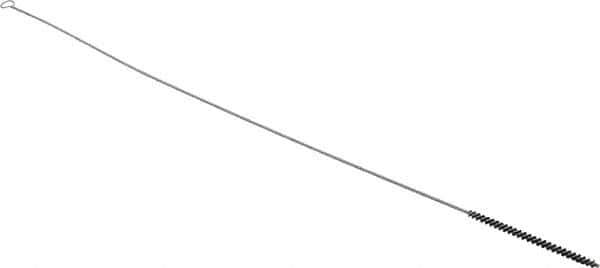PRO-SOURCE - 4" Long x 1/4" Diam Nylon Bristle Brush - Single Spiral, 26" OAL, 0.003" Filament Diam, 0.128" Shank Diam - USA Tool & Supply