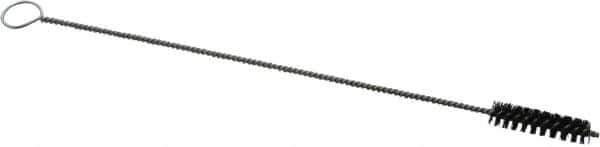 PRO-SOURCE - 1-1/2" Long x 5/16" Diam Horsehair Bristle Brush - Single Spiral, 9" OAL, 0.004" Filament Diam, 0.096" Shank Diam - USA Tool & Supply