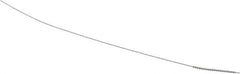 Made in USA - 1mm Diam Helical Stainless Steel Tube Brush - Single Spiral, 0.003" Filament Diam, 5/8" Brush Length, 4" OAL, 0.016" Diam Stainless Steel Shank - USA Tool & Supply