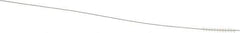 Made in USA - 0.068" Diam Helical Nylon Tube Brush - 0.008" Filament Diam, 1/2" Brush Length, 4" OAL, 0.016" Diam Stainless Steel Shank - USA Tool & Supply