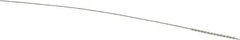 Made in USA - 1mm Diam Helical Nylon Tube Brush - 0.008" Filament Diam, 5/8" Brush Length, 4" OAL, 0.016" Diam Stainless Steel Shank - USA Tool & Supply