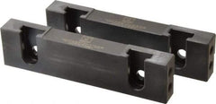 Snap Jaws - 6" Wide x 1.53" High x 0.73" Thick, Step Vise Jaw - Hard, Steel, Fixed Jaw, Compatible with 6" Vises - USA Tool & Supply