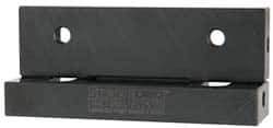 Snap Jaws - 4" Wide x 1-1/8" High x 9/16" Thick, Flat/No Step Vise Jaw - Soft, Steel, Fixed Jaw, Compatible with 4" Vises - USA Tool & Supply