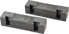 Snap Jaws - 6" Wide x 1-1/2" High x 1-1/2" Thick, Flat/No Step Vise Jaw - Soft, Steel, Fixed Jaw, Compatible with 6" Vises - USA Tool & Supply