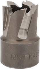 Hougen - 12mm Diam x 1/4" Deep High Speed Steel Annular Cutter - USA Tool & Supply