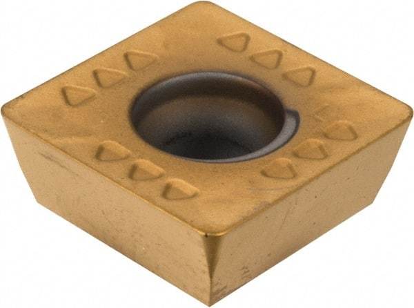 Kennametal - SDET43 GB2 Grade KC725M Carbide Milling Insert - TiN/TiCN/TiN Finish, 3/16" Thick, 1/2" Inscribed Circle, 0.8mm Corner Radius - USA Tool & Supply