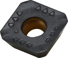 Kennametal - SEPT443 GB2 Grade KCK15 Carbide Milling Insert - TiN/TiCN/Al2O3 Finish, 3/16" Thick, 14mm Inscribed Circle, 1mm Corner Radius - USA Tool & Supply