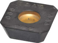 Kennametal - SEPT443 GB2 Grade KCPK30 Carbide Milling Insert - TiN/TiCN/Al2O3 Finish, 3/16" Thick, 14mm Inscribed Circle, 1mm Corner Radius - USA Tool & Supply