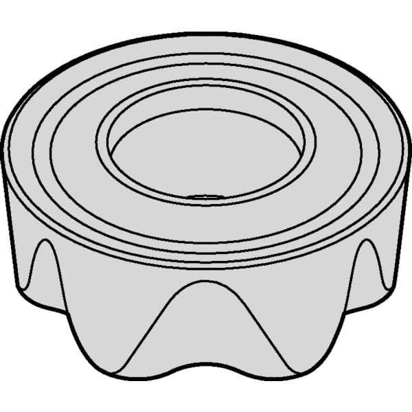 Kennametal - RCGT86 Grade KC522M Carbide Milling Insert - AlTiN Finish, 3/8" Thick, 1" Inscribed Circle - USA Tool & Supply