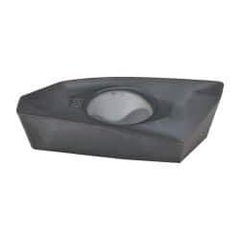 Kennametal - EC1808 LD Grade KC522M Carbide Milling Insert - TiAlN Finish, 0.217" Thick, 0.8mm Corner Radius - USA Tool & Supply
