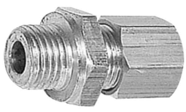 Legris - 10mm OD, Brass Male Connector - 330 Max Working psi, -40 to 210°F, Comp x Metric Thread Ends - USA Tool & Supply