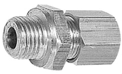 Legris - 10mm OD, Brass Male Connector - 330 Max Working psi, -40 to 210°F, Comp x Metric Thread Ends - USA Tool & Supply