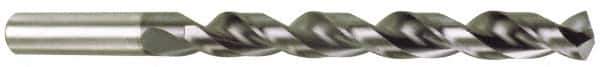 Accupro - #22 130° Cobalt Jobber Drill - TiAlN Finish, Right Hand Cut, Parabolic Flute, Straight Shank, 2-15/16" OAL, Split Point - USA Tool & Supply