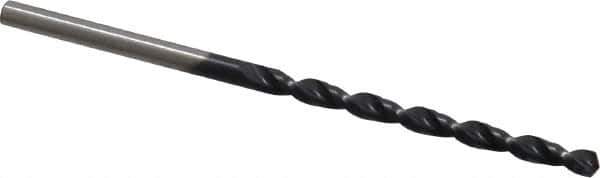 Cleveland - #43 135° Cobalt Jobber Drill - TiAlN Finish, Right Hand Cut, Parabolic Flute, Straight Shank, 2-1/4" OAL, Split Point - USA Tool & Supply