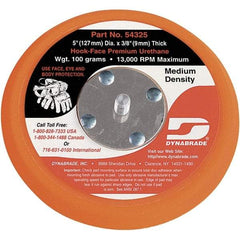 Dynabrade - 5" Diam Hook & Loop Disc Backing Pad - Medium Density, 13,000 RPM - USA Tool & Supply