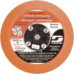 Dynabrade - 5" Diam Adhesive/PSA Disc Backing Pad - Medium Density, 13,000 RPM - USA Tool & Supply