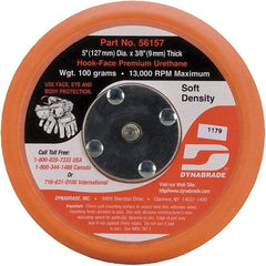 Dynabrade - 5" Diam Hook & Loop Disc Backing Pad - Soft Density, 13,000 RPM - USA Tool & Supply
