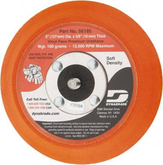 Dynabrade - 5" Diam Adhesive/PSA Disc Backing Pad - Soft Density, 13,000 RPM - USA Tool & Supply