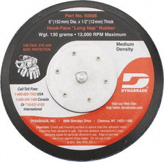 Dynabrade - 6" Diam Hook & Loop Disc Backing Pad - Medium Density, 13,000 RPM - USA Tool & Supply
