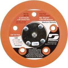 Dynabrade - 5" Diam Adhesive/PSA Disc Backing Pad - Medium Density, 13,000 RPM - USA Tool & Supply