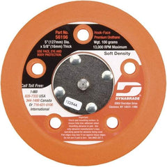 Dynabrade - 5" Diam Hook & Loop Disc Backing Pad - Soft Density, 13,000 RPM - USA Tool & Supply