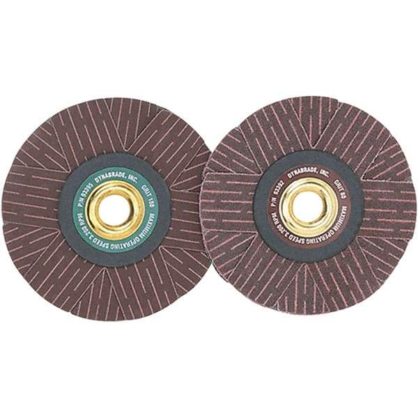 Dynabrade - 4" Diam 80 Grit Coated Sanding Star - Medium Grade, Arbor Mount - USA Tool & Supply